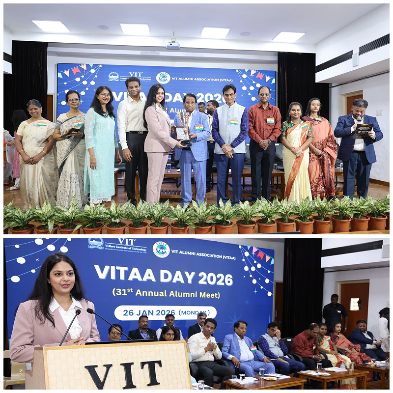 Adroit Alliance Founders Heetarthi Kamdar and Bhavishya Kamdar Receive Young Entrepreneur Achiever Award from Chancellor of VIT Vellore